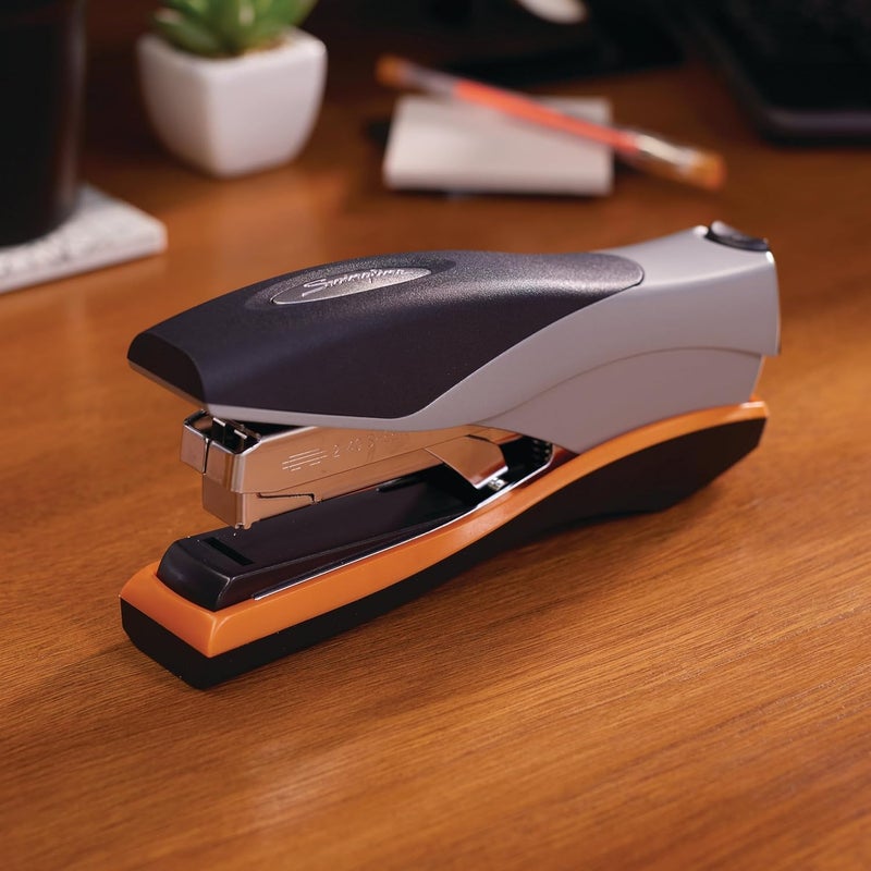 Swing Line Stapler, 40 Sheet Capacity, Optima 40, Jam Free, Reduced Effort, Soft Grip, Metal, Orange and Gray (87845) - Image 2